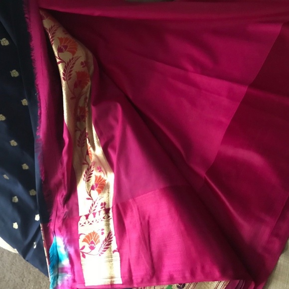 Gorgeous Rich Look Georgette Silk Kanchipuram Saree - Picture 6 of 7